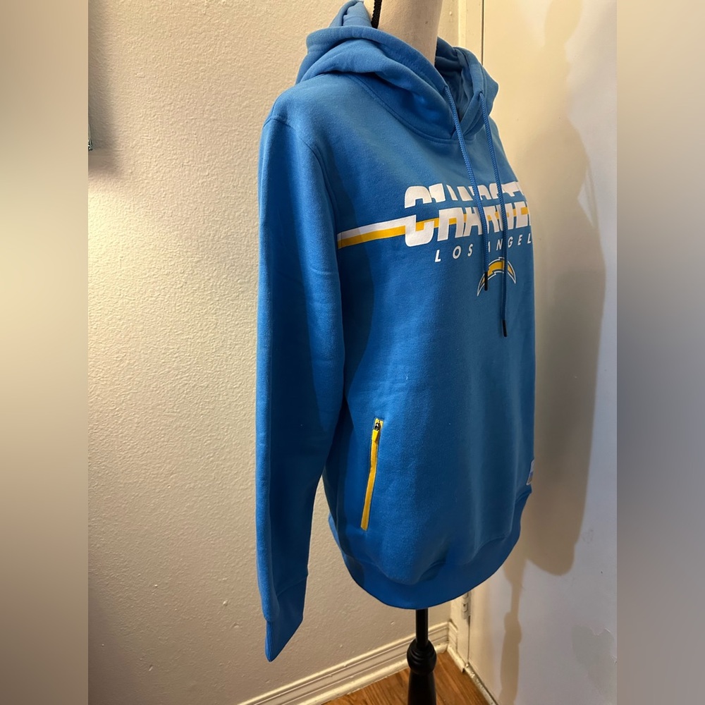 NFL Chargers Blue and Yellow Hoodie Sweatshirt - Picture 4 of 11